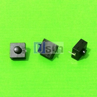 สวิทช์ ปุ่มกด ไฟฉาย Flashlight Switch ON-OFF DIP 2 ขา 12x12x9mm กดบน #KN-17 (1 ตัว)