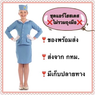 ชุดแอร์โฮสเตส มีให้เลือก สีฟ้า สีชมพู airhostess ชุดอาชีพ ชุดนักธุรกิจ ชุดผู้ประกาศข่าว