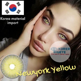 พร้อมส่งจากไทย ‼️คอนแทคเลนส์สีเหลือง NewYork Yellow บิ๊กอายคอสเพลย์ Cosplay Yellow คอสเพลย์สีเหลือง