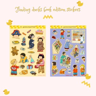 Finding ducks book stickers packs