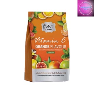 Vivi Vitamin C Orange Flavour ผลิตภัณฑ์เสริมอาหารวีวี่ วิตามินซี กลิ่นส้ม (10ซอง)