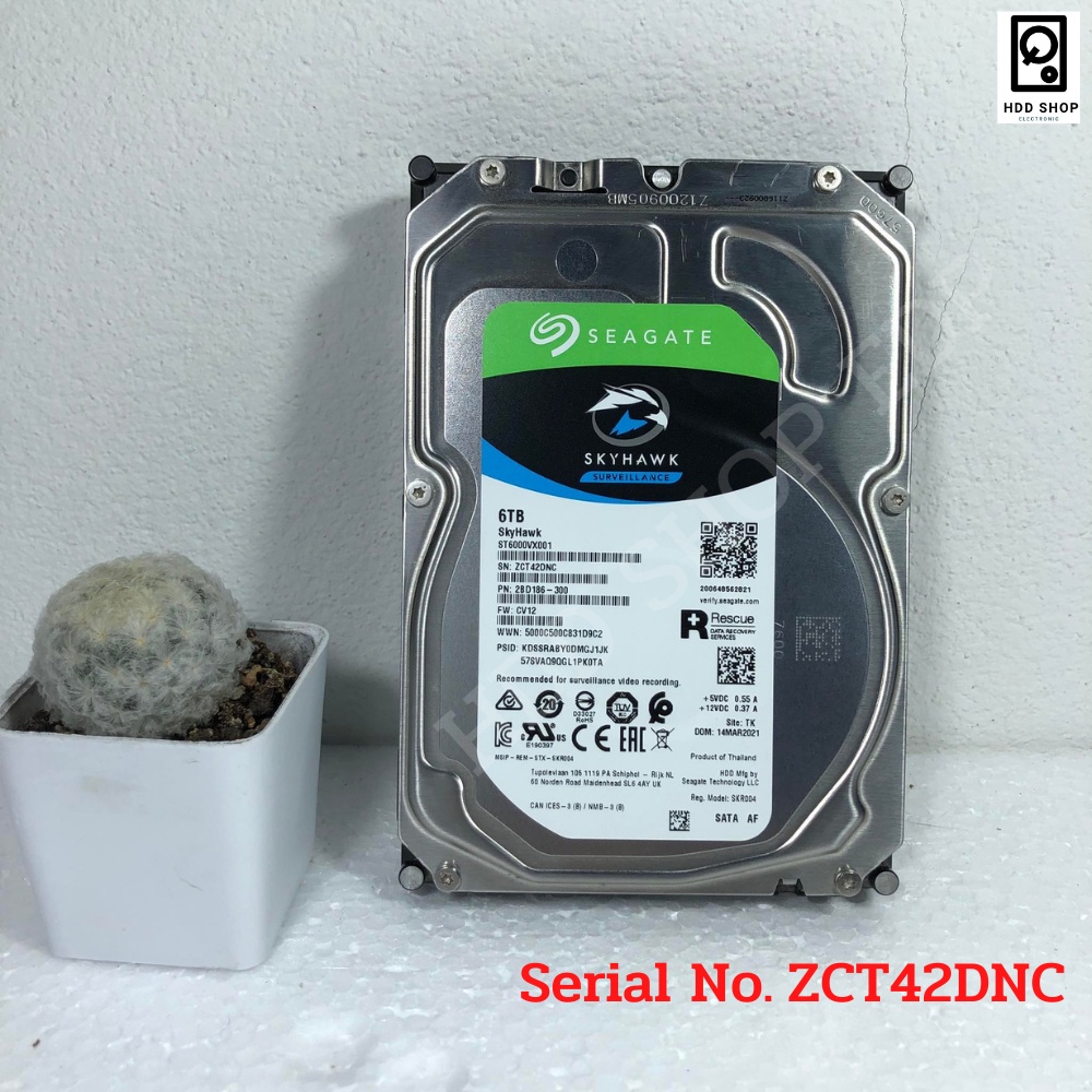 ฮาร์ดดิสก์ SEAGATE 4TB 6TB 8TB 10TB HDD Speed 7200 RPM SATA III For CCTV มือหนึ่ง มือสอง มีประกันศูน