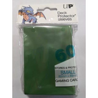 UltraPro ซองหน้าใสหลังด้าน Small 62*89mm.สำหรับVanguard Yugi การ์ดไอดอล (Ultra Pro 60CT Sleeve Small)