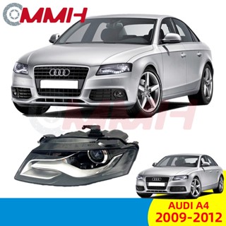 ไฟหน้ารถยนต์ Audi A4 B8 (2009-2012) ไฟหน้าสำหรับ ไฟหน้า โคมไฟหน้า ไฟหน้า​โปรเจค​เตอร์​ โคมไฟหรถยนต์ เลนส์กระจก headlamp headlight front light lens