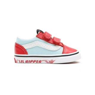 [ของแท้ ส่งฟรี จากไทย] VANS TODDLER TD OLD SKOOL V - (SE BIKES) LIL RIPPER/RED/PLUME/REFLECTIVE