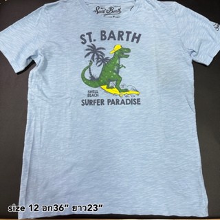 Mc2 Saint Barth เสื้อยืด เสื้อ ผ้าดี ลาย ไดโนเสาร์ shell beach surfer ของแท้ ส่งฟรี EMS ทั้งร้าน ไปเที่ยว ไปทะเล