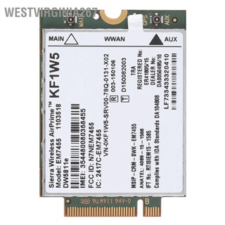 BWestvirginia267 โมดูลการ์ดไร้สาย Em7455 แบบเปลี่ยน สําหรับ Dell Dw5811E Qualcomm 4G Lte Wwan Ngff