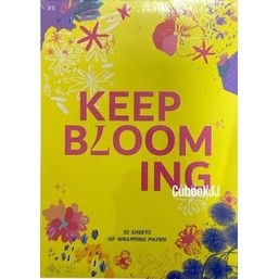 C111 KEEP BLOOMING สมุดฉีก กระดาษห่อของขวัญ 9786168166505 กระดาษห่อของขวัญ 10 แผ่น 10 แบบ