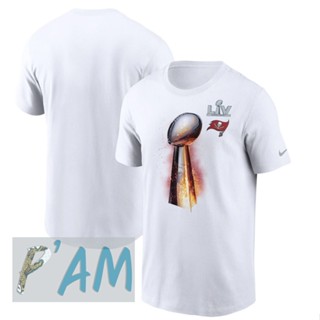 เสื้อยืดไนกี้ Nike ของแท้ ของใหม่ Tampa Bay Buccaneers Nike Super Bowl LV Champions Iconic T-Shirt - White