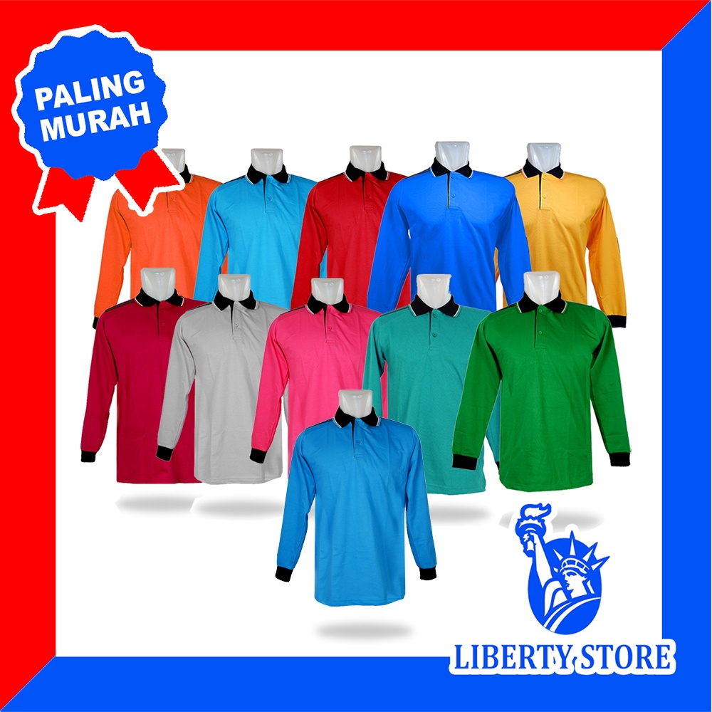 KATUN ADS WAFEL COTTON LIBERTY 11 เสื้อยืดแขนยาวกีฬาคอปก
