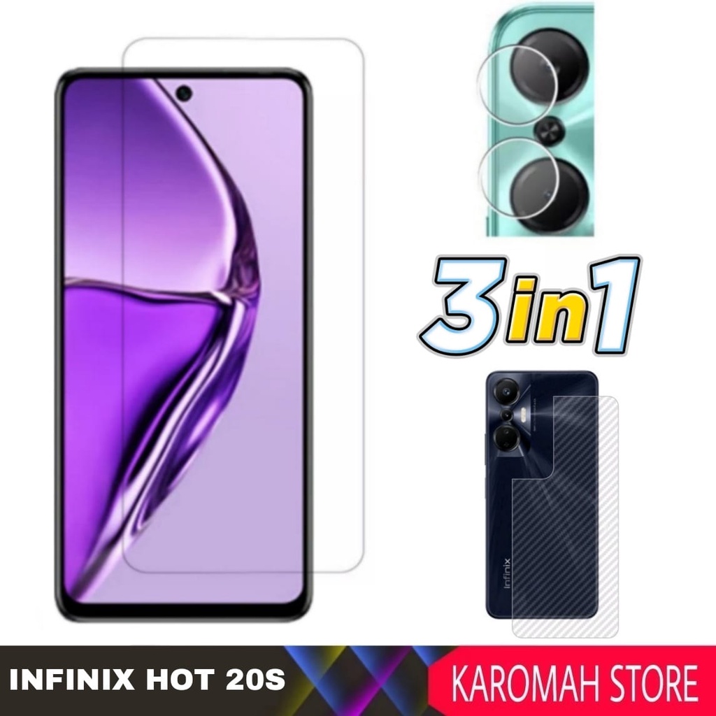 3 INC PACKAGE 1 กระจกนิรภัย INFINIX HOT 20S 2022 แก้วใสคุณภาพ