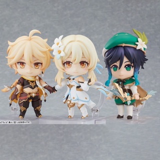 Nendoroid Genshin Impact Traveler #1717 (อื่น ๆ ) #1718 (ลูมีน) โมเดลฟิกเกอร์ Pvc รูปแอคชั่น ของเล่น ของขวัญ สําหรับสะสม