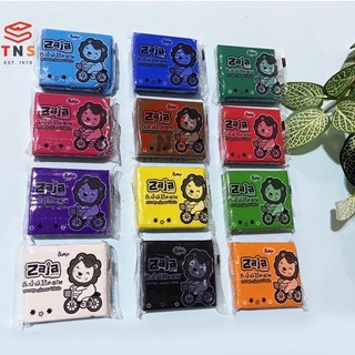 ดินน้ำมันไร้สาร 100 กรัม สิงโต  ZAJA คละสี (12 ก้อน)