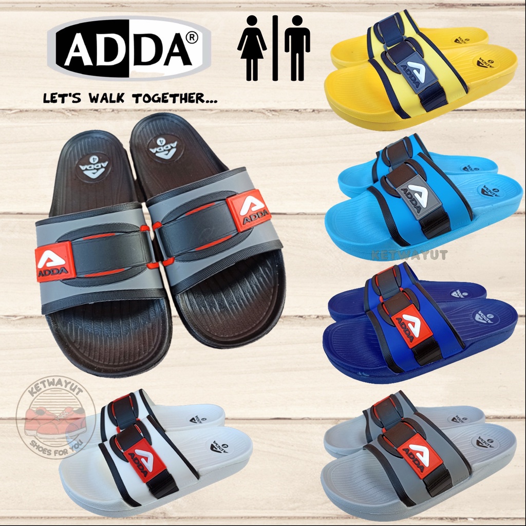 รองเท้าแตะผู้ชายแบบสวม รองเท้าแตะแบบสวม นุ่มสบายเท้า Adda 32B71