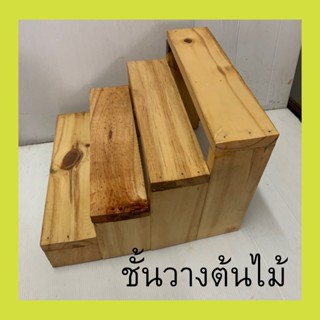 ชั้นวางต้นไม้จิ๋ว ชั้นวางโมเดลไม้ ขนาด29*29*21cm