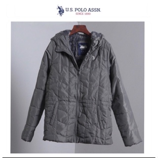 เสื้อกันหนาวบุนวม เสื้อฮู้ดกันหนาวPADDED PUFFER JACKET ☢️แบรนด์🌟U.S.Polo Assn.✨แท้💯% (WY919)