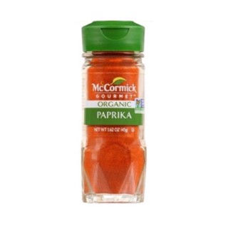 McCormick Organic Paprika Ground 45g.แม็คคอร์มิค ออร์แกนิคปาปริก้าป่น 45ก.อาหาร เครื่องปรุง สมุนไพร เครื่องเทศ