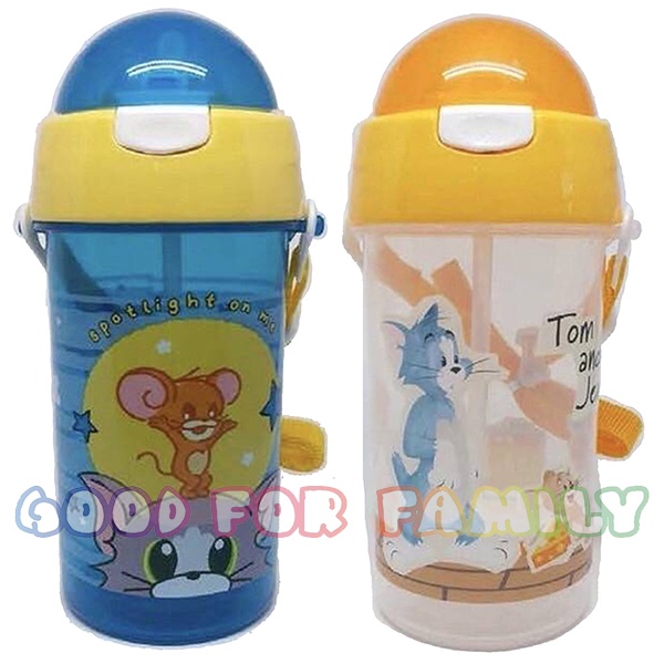 กระติกน้ำเด็ก Tom & Jerry ทอมแอนด์เจอร์รี่ แบบหลอดดูดเด้ง