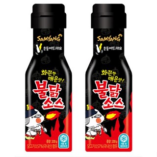 [samyang] ซอสบูลดั๊ก ซอสรสเผ็ด แบบร้อน ขนาด 200 กรัม / 1+1 (รวมทุกอย่าง 400 กรัม)