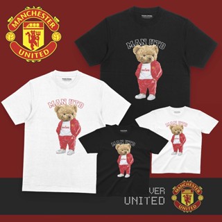 เสื้อยืด พิมพ์ลายปีศาจหมี Manchester United สีแดง