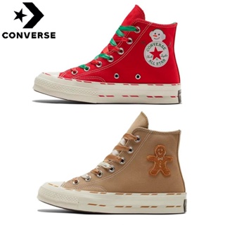 Converse Chuck Taylor All Star 1970S Christmas Limited Snowman Gingerbread Man รองเท้าผ้าใบตัดสูง