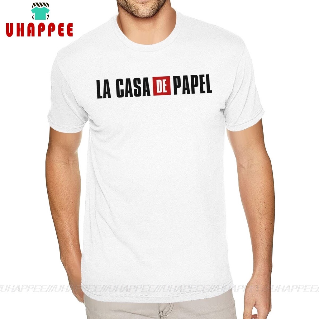 เสื้อยืด La Casa De Papel เสื้อยืดพิมพ์ลายชาย
