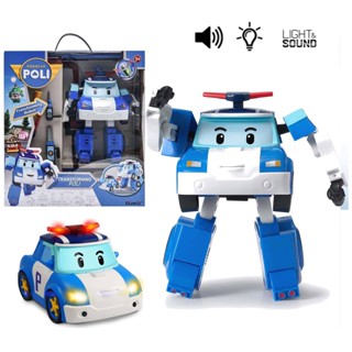 Robocar Poli(โรโบคาร์โพลิ) Sound &amp; Light Transforming Poli ของเล่นโรโบคาร์โพลี หุ่นยนต์แปลงร่างมีเสียงและไฟ รหัสSVR83389