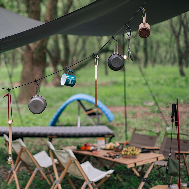 Naturehike ราวตากผ้า แขวนเสื้อผ้า แบบเชือก หัวเข็มขัด ตะขอ สำหรับตั้งแคมป์ กลางแจ้ง เดินทาง กลางแจ้ง - รูปที่ 4