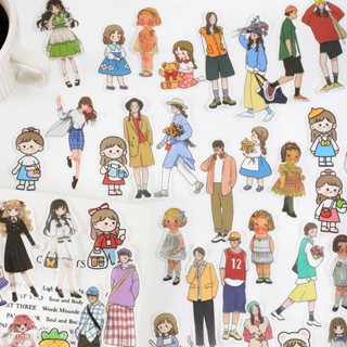 สติ๊กเกอร์ลายการ์ตูนน่ารัก 40 ชิ้น