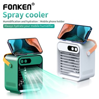 Fonken USB เครื่องปรับอากาศแบบพกพาขนาดเล็กเครื่องฟอกอากาศพัดลมระบายความร้อนสําหรับสํานักงานที่บ้านกลางแจ้ง