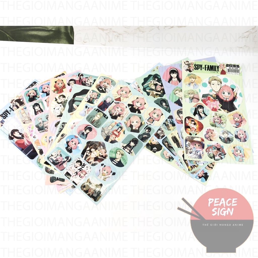 SPY X FAMILY SPY FAMILY SPY FAMILY สติ๊กเกอร์อนิเมะตกแต่งน่ารัก