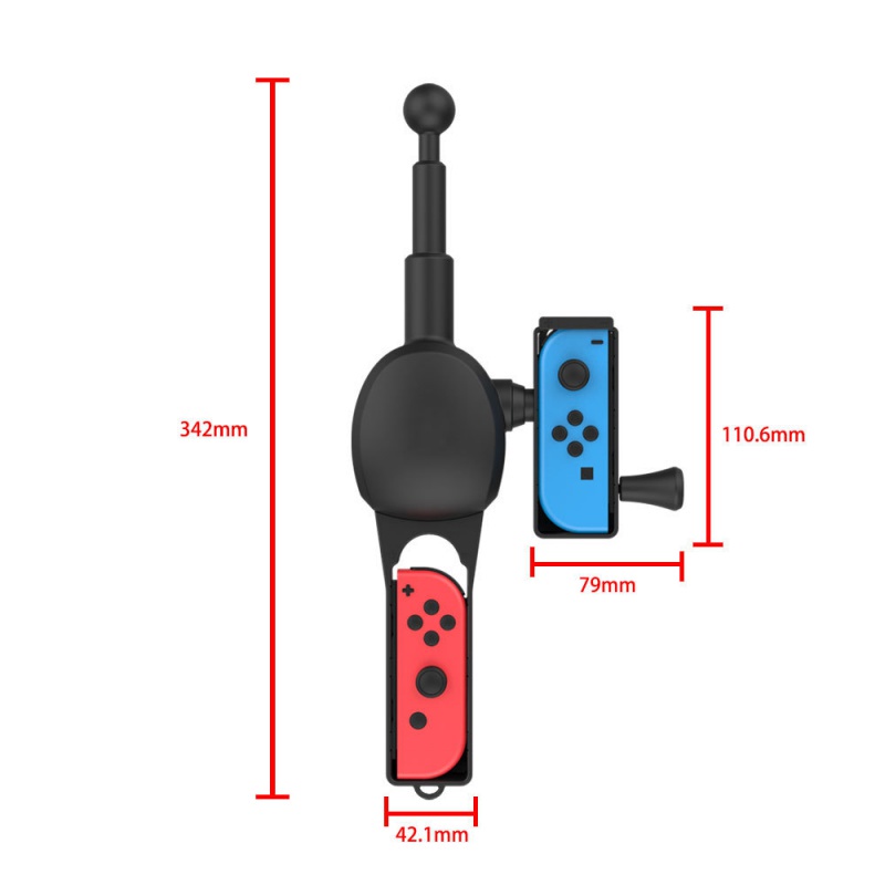 NS Switch Fishing Rod for Bass Pro Shops /Legendary Fishing for Nintendo Switch OLED Joy-Con Fishing Game Controller Accessories