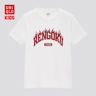 เสื้อยืดใหม่ [EVISUUUUUU]UNIQLO เสื้อยืด แขนสั้น พิมพ์ลายมังงะดาบพิฆาตอสูร สําหรับผู้ชายคอกลม