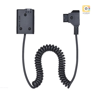 Andoer V-mount D-Tap to NP-FW50 DC Coupler Power Dummy Battery Adapter Coiled Cable Accessory Replacement for  a7 a7ii a7s a7r a7sii a7rii a6500 a6300 a6000 a5000 a5100 nex-5 n