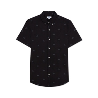 AIIZ (เอ ทู แซด) - เสื้อเชิ้ตแขนสั้นลายพิมพ์กราฟิก  Mens Graphic Printed Short Sleeve Shirts