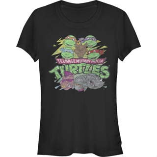 Ladies Heroes And Villains Teenage Mutant Ninja Turtles Shirt เสื้อยืดวินเทจ เสื้อทหาร เสื้อโอเวอร์ไซ