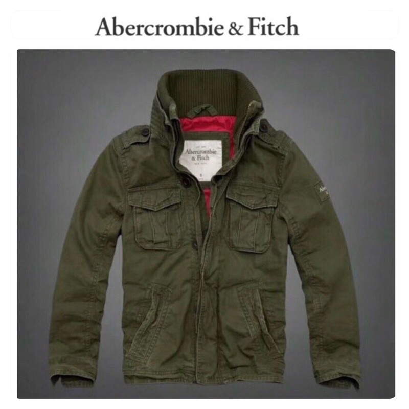 แจ็คเก็ต ABERCROMBIE เสื้อนอก ABERCROMBIE เขียวทหาร/ลายพราง (JK587)