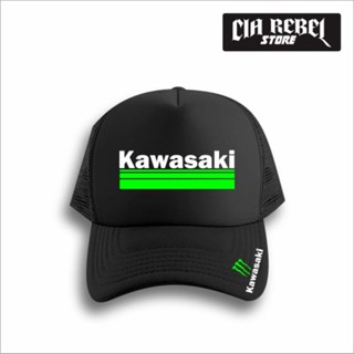 หมวกตาข่ายแข่งรถ Kawasaki RACING TRUCKER CIA REBEL