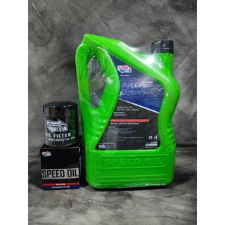 SPEEDOIL 15W-40 น้ำมันเครื่องสังเคราะห์แท้ 100% + กรอง สำหรับเครื่องยนต์ดีเซล ขนาด 7 ลิตร
