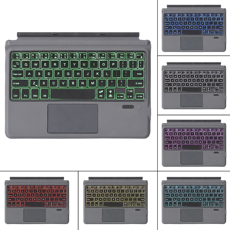 Bluetooth แป้นพิมพ์ ไทย Microsoft Surface Keyboard Type Cover Pro 11 10 X 9 8 7 6 5 4 3 Surface Go 1 2 3 4 Trackpad