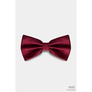 Burgundy Silk Bowtie-โบว์ไทผ้าไหมสีแดงเบอร์กันดี