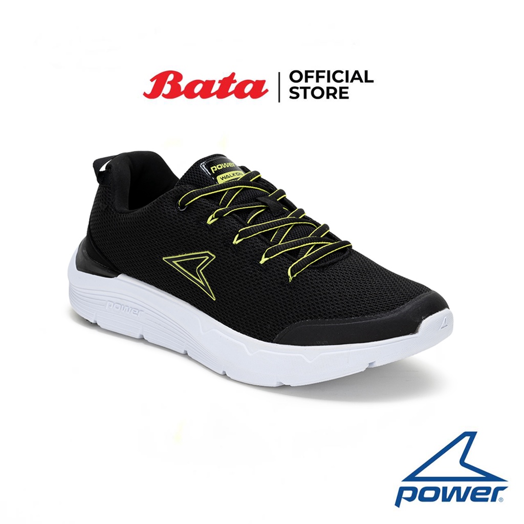 Bata บาจา ยี่ห้ออ Power รองเท้าออกกำลังกาย รองเท้าสำหรับเดิน Walking Shoes ผ้าใบ Sneakers สำหรับผู้ชาย รุ่น N-Walk Max Oro สีดำ 8186754
