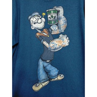 เสื้อยืด มือสอง ลายการ์ตูน POPEYE อก 42 ยาว 29