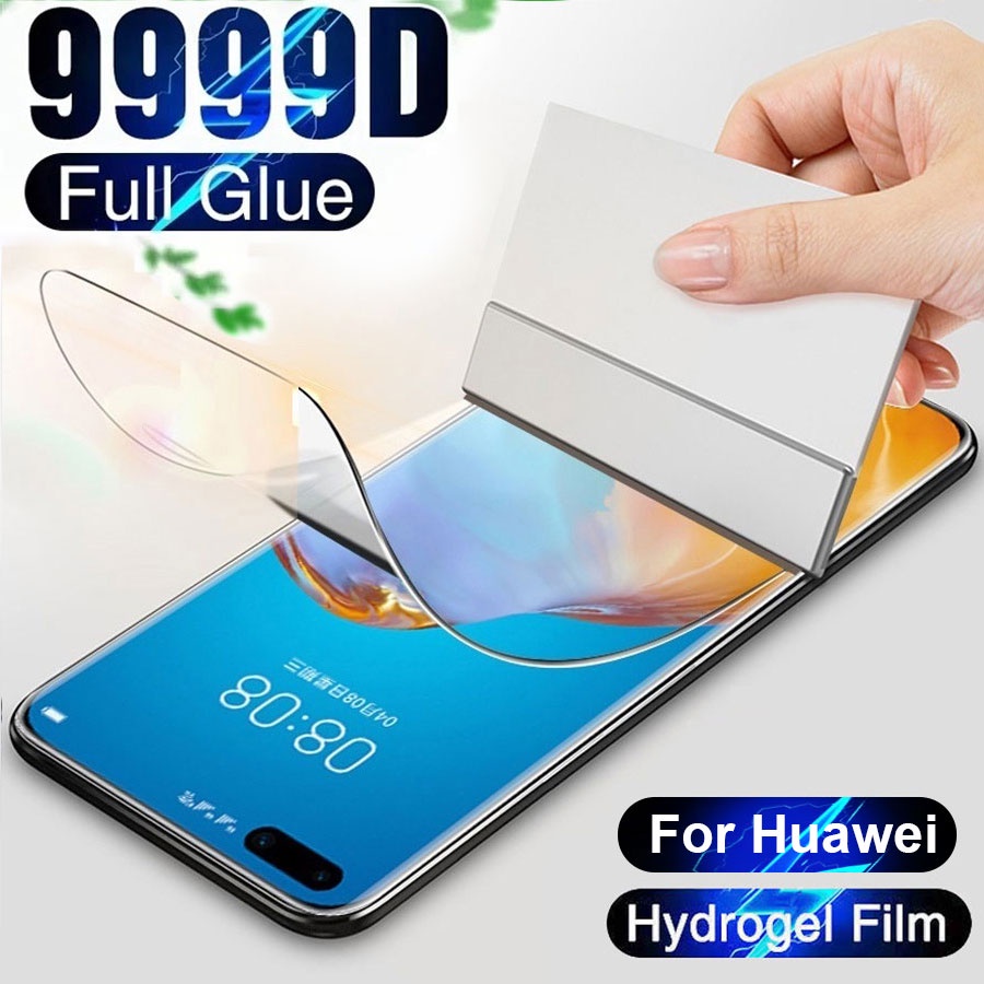 ฟิล์มเจลน้ำ เต็มจอ ป้องกันหน้าจอ Huawei P40 P30 Lite P20 Pro Mate 30 20 Honor 8X Nova 9 8i 8 7i 7 SE 5T Y5P Y6P Y7 2019 Y7 Pro 2019 Y9s Y9 Prime 2019