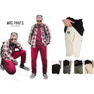 กางเกงขายาว ทรงกระบอกเล็ก WRS BRAND PANTS