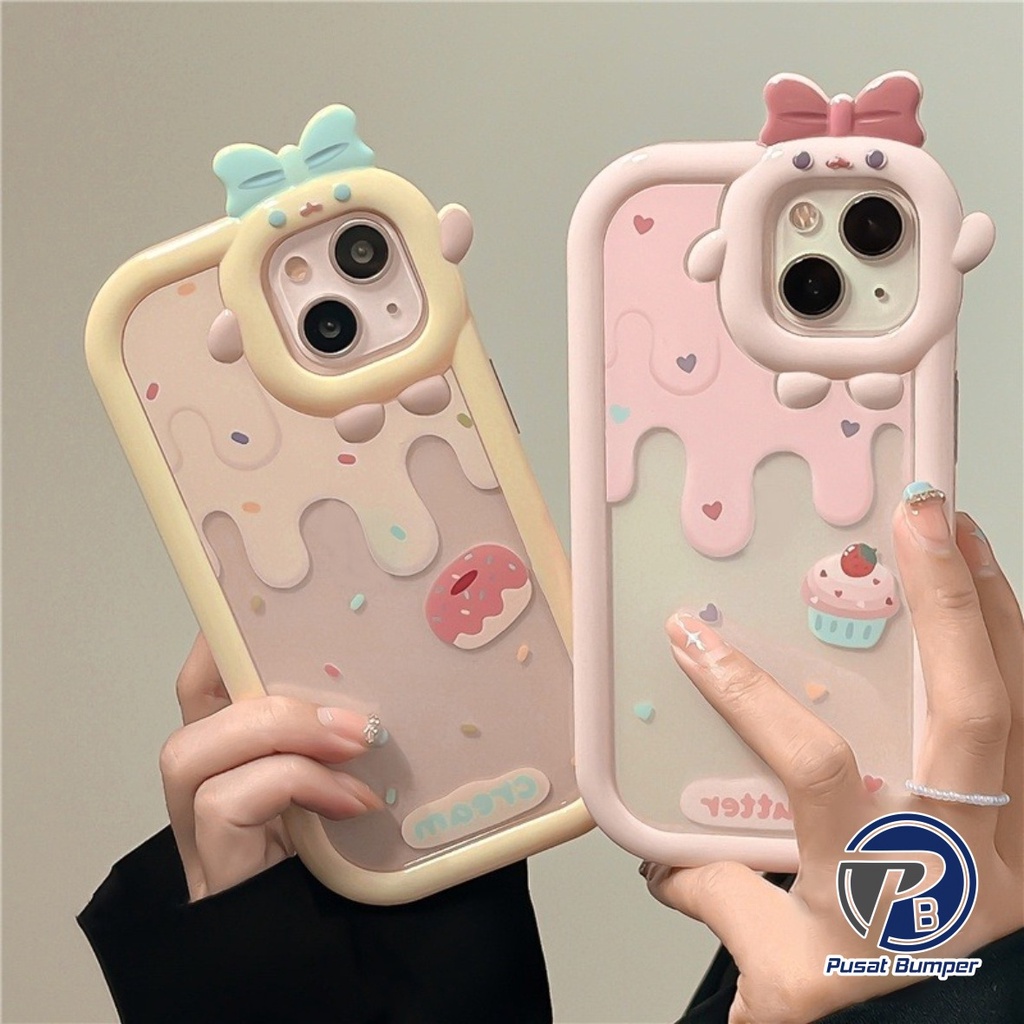 SS121 CASE SOFTCASE DESIGN ICE CREAM CAKE STRAWBERRY SAMSUNG J2 RPIME GRAND PRIME A24 A14 A54 A34 A0