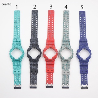 Camouflage Bezel & สําหรับ Casio G-SHOCK GA120 GA-110 GA 100 GD-100 GD110 120 GA-110GB GAX-100 สายนา