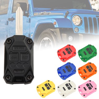 Car Key Fob Shell Case Cover  For Jeep Wrangler JK Sahara Rubicon 2007 2008 2009 2010 2011 2012 2013 2014 2015 2016 2017