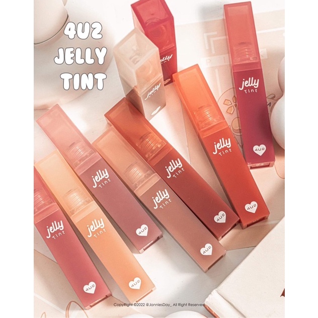 พร้อมส่งครบ9สี🔥 4U2 JELLY TINT ลิปทินท์Y2K