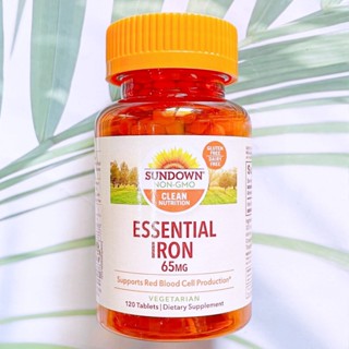 ธาตุเหล็ก Essential Iron 65 mg 120 Tablets (Sundown Naturals®)